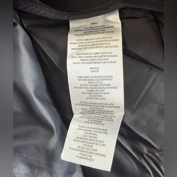 ❤️DKNY Women's Puffer Jacket Scuba Sleeves Mixed Media Black size L 
New WithTag - Picture 7 of 12